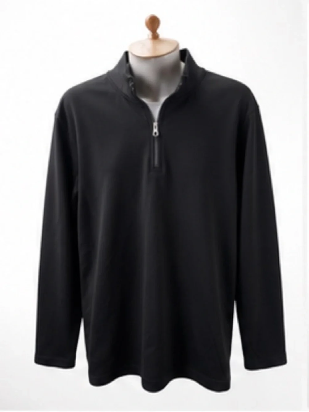 Banana Republic Men’s M Black Performance Stretch Quarter Zip Pullover